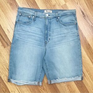 MADEWELL The‎ Perfect Vintage Straight Jean Shorts Midi Bermuda Size 31 New